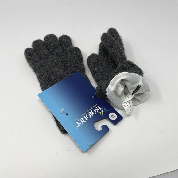 Isotoner Women's Recycled Knit Gloves - Grey Heather - Picture 8 of 8